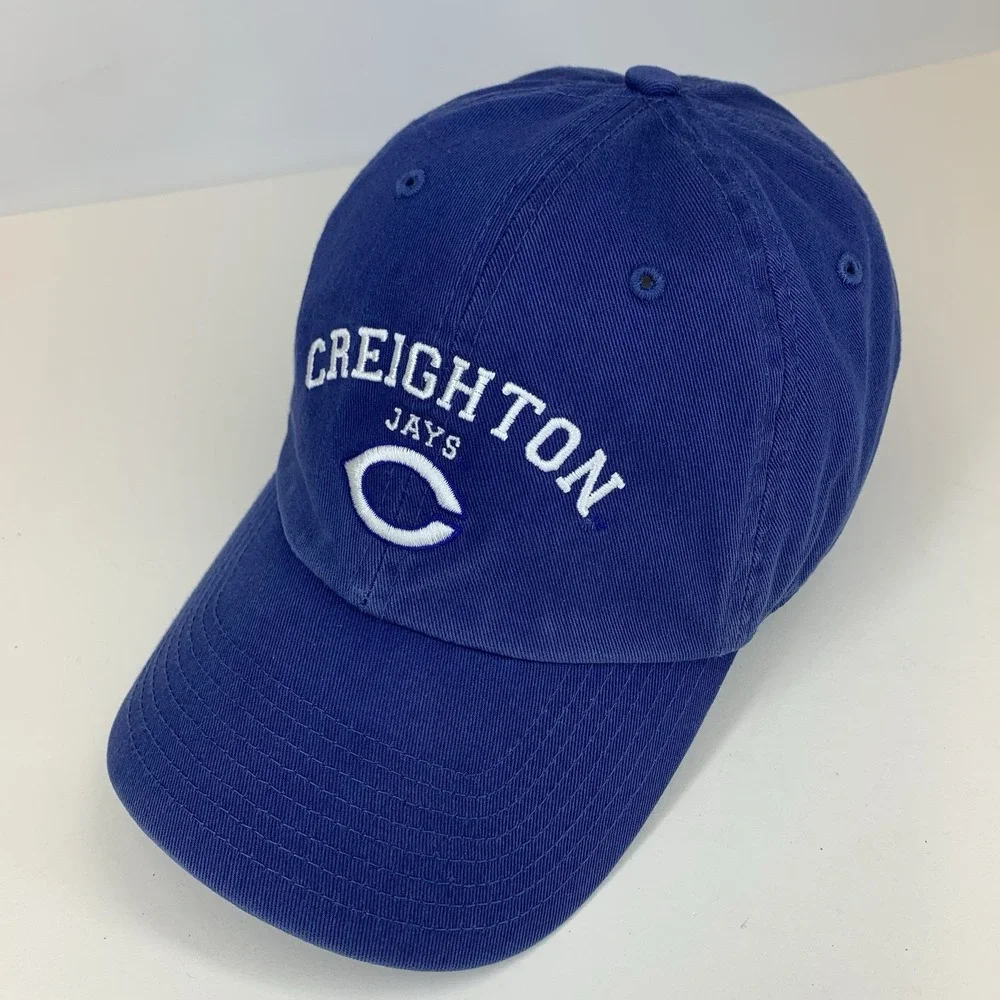 Creighton Jays Hat Blue '47 OSFA Adjustable Strapback Baseball Cap Bluejays